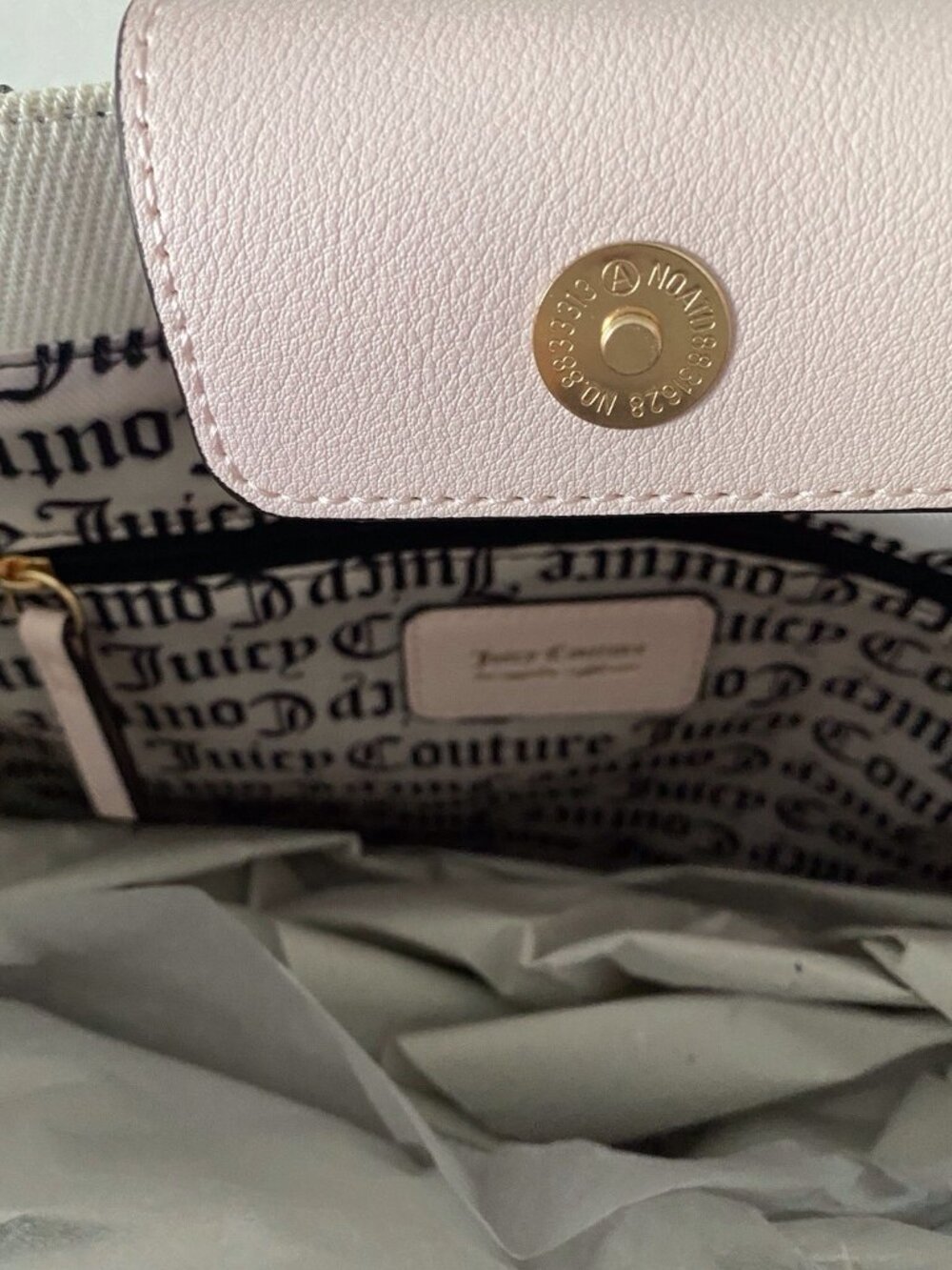 Juicy Couture Berry Sweet Tote Bag Natural Strawberry With Charm Crossbody NEW - Picture 7 of 10